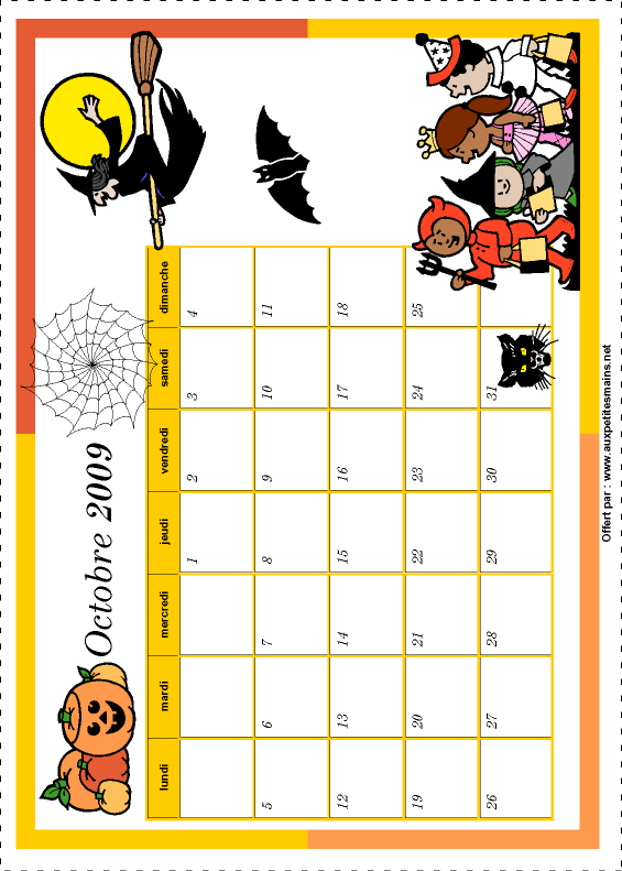 Calendrier d'Halloween