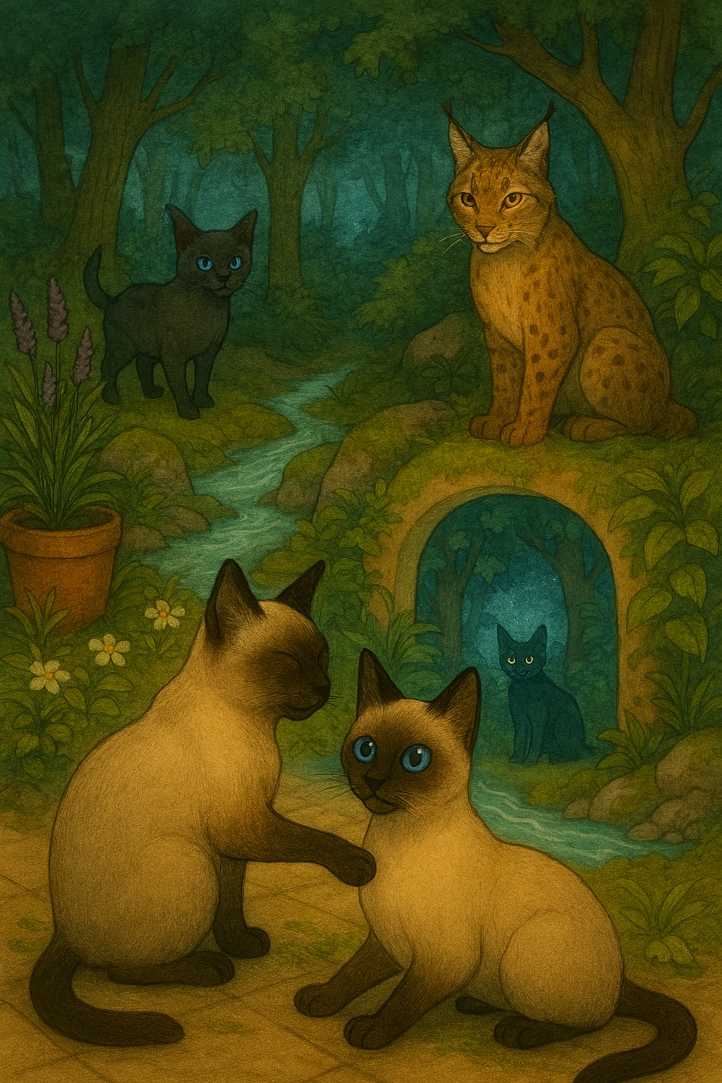 La rencontre dans la forêt