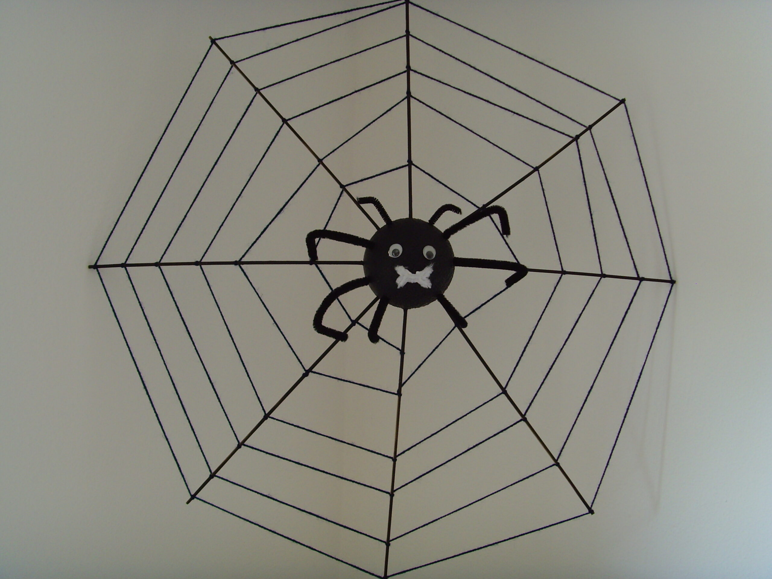 Bricolage Halloween : L'Araignée 3D et sa Toile Tissée